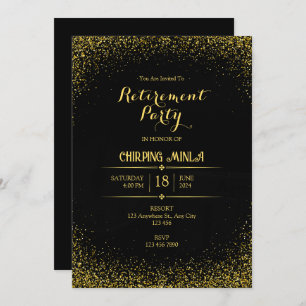 Tarjeta de invitación para Fiesta de Jubilación de