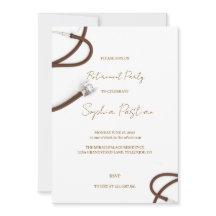 Tarjeta de invitación para fiesta de jubilación el