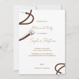 Tarjeta de invitación para fiesta de jubilación el