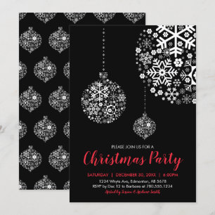 Tarjeta de invitación para fiesta de Navidad / día