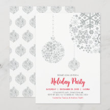 Tarjeta de invitación para fiesta de Navidad / día