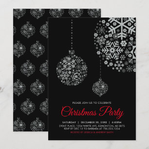 Tarjeta de invitación para fiesta de Navidad / día
