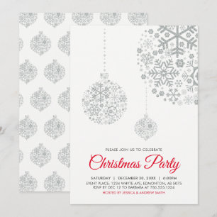 Tarjeta de invitación para fiesta de Navidad / día