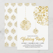 Tarjeta de invitación para fiesta de Navidad / vac