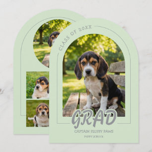 Tarjeta de Invitación para Fotos de Mascotas Gradu