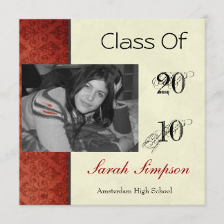 Tarjeta de invitación para graduación