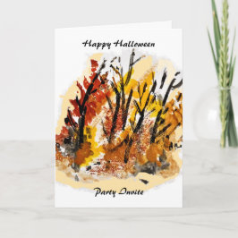 Tarjeta de invitación para Halloween - personaliza