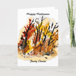Tarjeta de invitación para Halloween - personaliza