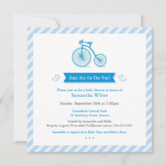Tarjeta de invitación para Invitación de Boy Baby