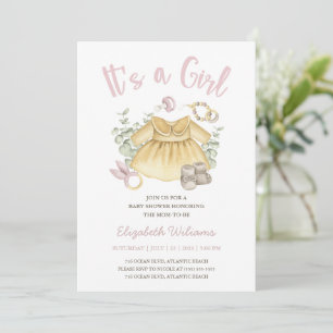 Tarjeta de invitación para juguetes Baby Shower Ch