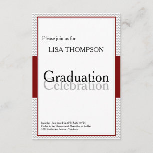 Tarjeta de invitación para la celebración de la gr