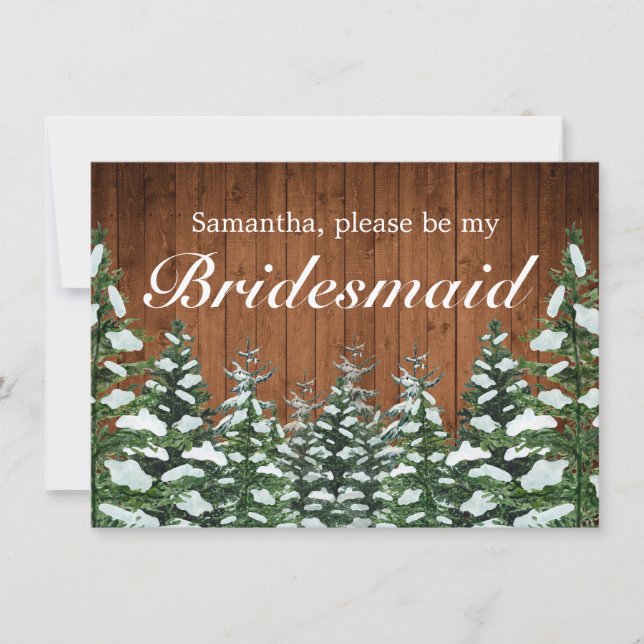 Tarjeta de invitación para la dama de honor de los (Anverso)