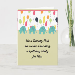 Tarjeta de invitación para la fiesta de cumpleaños