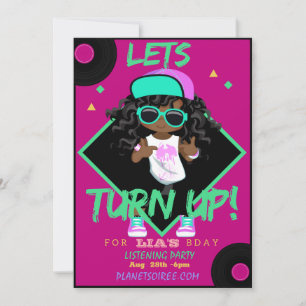 Tarjeta de invitación para la fiesta de cumpleaños