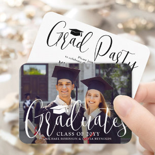 Tarjeta de invitación para la fiesta de graduación
