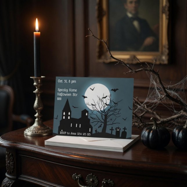 Tarjeta de invitación para la fiesta de Halloween  (Subido por el creador)