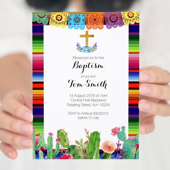 Tarjeta de invitación para la Fiesta Floral Baptis (Subido por el creador)