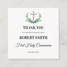 Tarjeta de invitación para la primera comunión de 