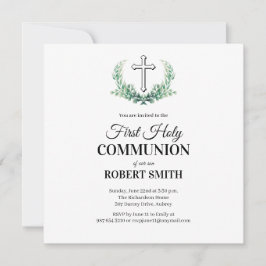 Tarjeta de invitación para la primera comunión de 