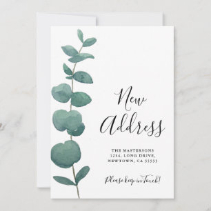 Tarjeta de Invitación para movimiento de eucalipto