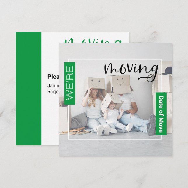 Tarjeta de Invitación para movimiento de fotografí (Anverso / Reverso)