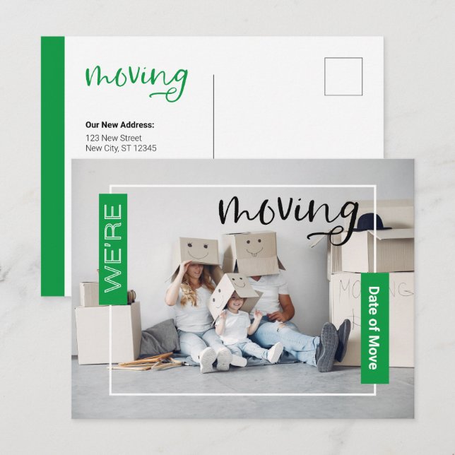 Tarjeta de Invitación para movimiento de fotografí (Anverso / Reverso)