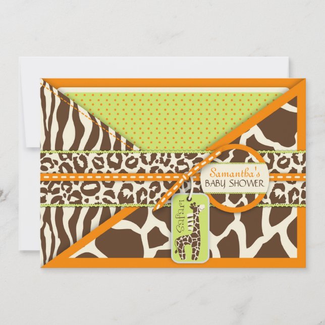 Tarjeta de invitación para Naranja Safari 3 (Anverso)