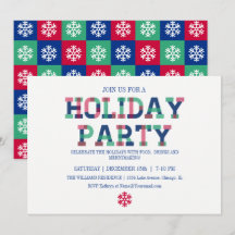 Tarjeta De Invitación Para Navidades Brillantes Y