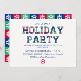 Tarjeta De Invitación Para Navidades Brillantes Y