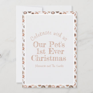 Tarjeta de invitación para Navidades difusos