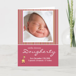 Tarjeta de Invitación para niñas bebés