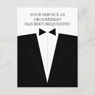 Tarjeta de invitación para Padrino de Boda o Acomp