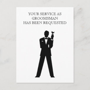 Tarjeta de Invitación para Padrino de Boda o Acomp