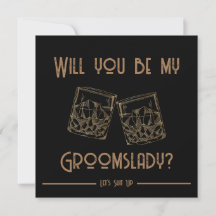 Tarjeta de Invitación para Padrinos de Whisky