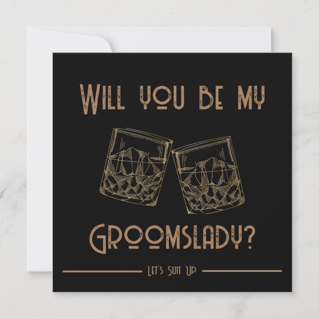 Tarjeta de Invitación para Padrinos de Whisky (Anverso)