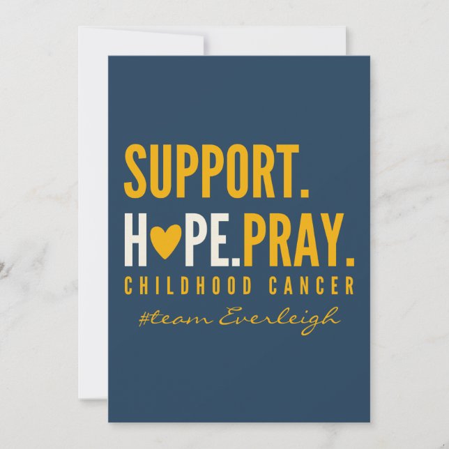 tarjeta de invitación para Personalizado de apoyo  (Anverso)