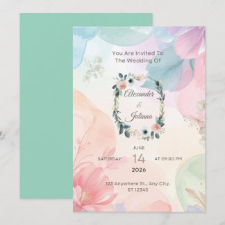 Tarjeta de invitación para pisos