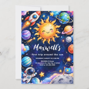 Tarjeta de Invitación para Primera Fiesta de Cumpl