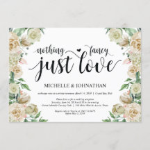 Tarjeta de invitación para recepción de boda de es