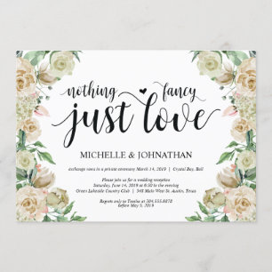 Tarjeta de Invitación para Recepción de Boda de Es