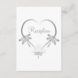 Tarjeta de Invitación para Recepción de Boda Silve