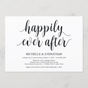 Tarjeta de Invitación para Recepción de Elopement