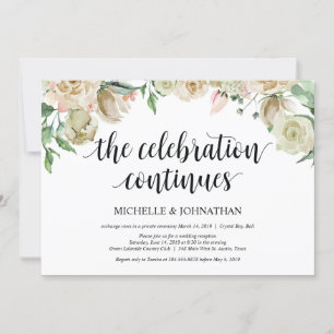 Tarjeta de Invitación para Recepción de Fuga de No