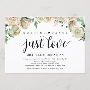 Tarjeta de Invitación para Recepción de Fuga de No