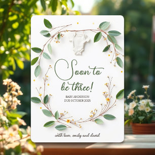 Tarjeta de Invitación para revelar el embarazo en 