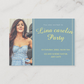 Tarjeta de invitación para tu mejor amigo y escuel