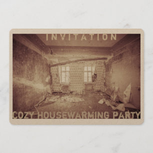 Tarjeta de invitación para un fiesta acogedor que