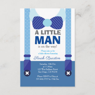 Tarjeta de invitación para una ducha de bebé para