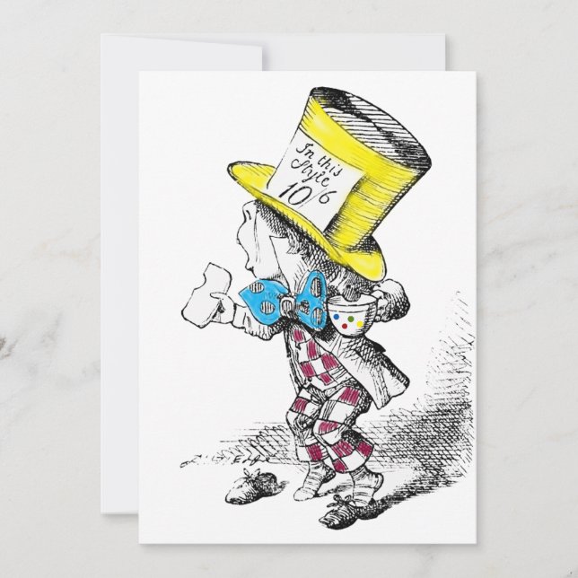 Tarjeta de invitación para una fiesta del té (Anverso)