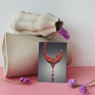 Tarjeta de invitación para vinos